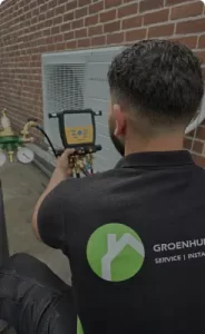 Foto van groenhuisinstallatie